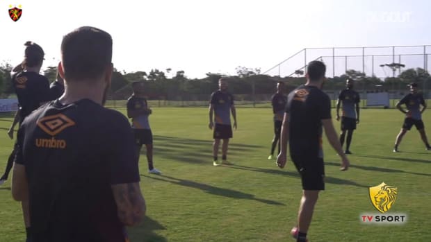 Sport Recife's last training session before Santos clash